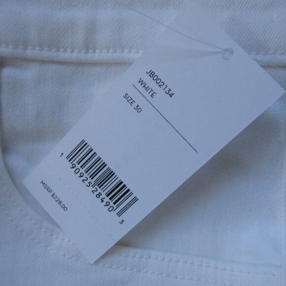 NWT J Brand Lillie High Rise Crop Skinny in White Photo Ready HD Stretch Jean 30 - Picture 4 of 6